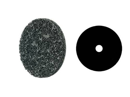 Ściernica flexclean z ziarnem węglika krzemu, otworem w środku, ziarno ekstra grube, czarne, dir di 150x13mm r4101 flexovit... 1