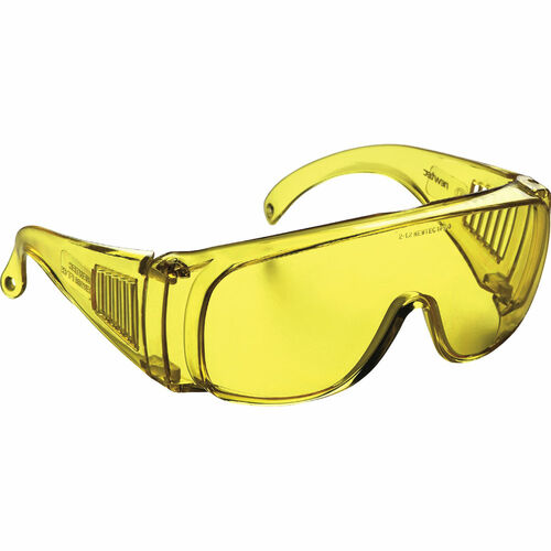 Okulary ochronne et30 z poliwęglanu, jedna soczewka 1ft, szerokie zauszniki, kolor żółty 1