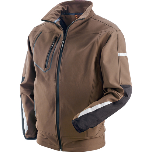 Kurtka softshell almont brąz-czarna s 1