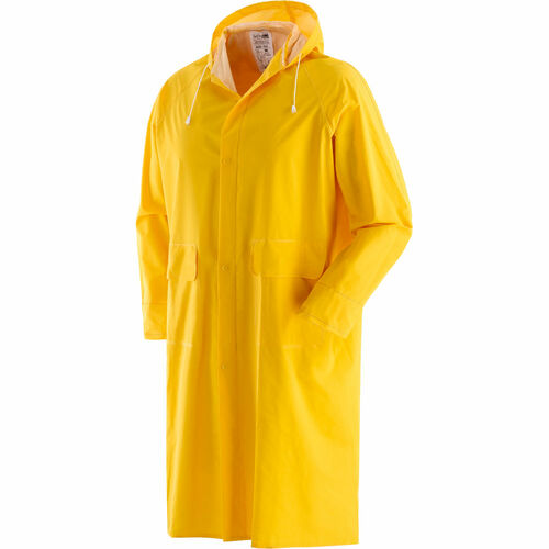 Płaszcz przeciwdeszczowy, poliester/pcw, gramatura 390 g/m2, grubość 3mm, kolor żółty, model 462050 rozmiar xl 1