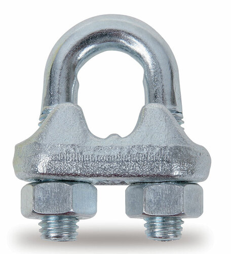 Zacisk linowy kabłąkowy stalowy, ocynkowany, model 8016, 3032mm, ce 1