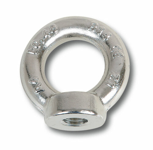 Nakrętka z uchem kuta dor 600kg, model 8242f, m12mm, stal inox aisi 316, din 582:2010 1