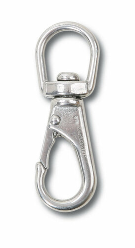 Hak karabinkowy z krętlikiem, model 8267, 10mm, stal inox aisi 316 1