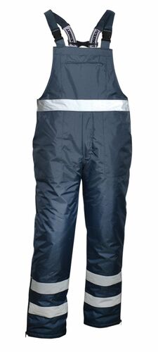 Spodnie robocze na szelkach, z grubą podszewką, z elementami odblaskowymi, 100% poliestru oxford 300d powlekanego poliuretanem, 1