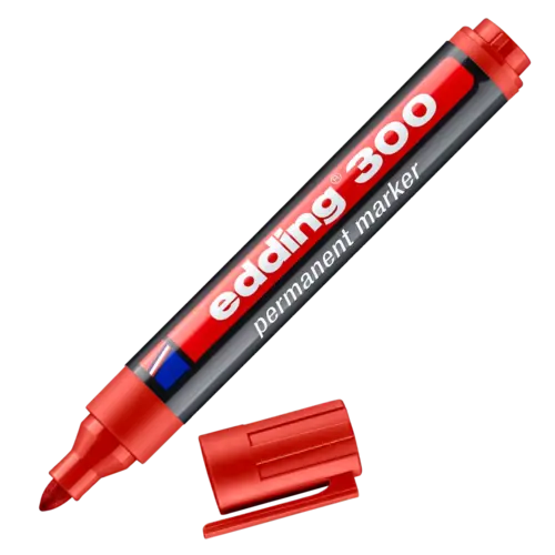 Marker niezmywalny 1.5-3mm CZERWONY 1