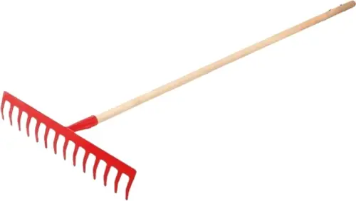 Grabie metalowe 14 zębne oprawione 1