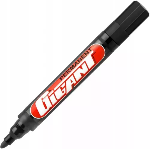 Kamet Marker GIGANT PERMANENT czarny końcówka okrągła 1