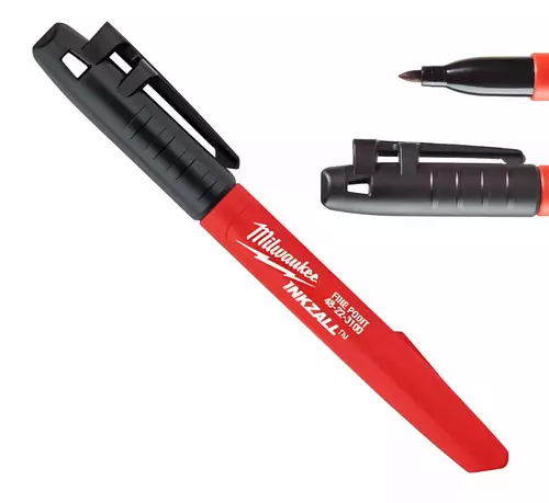 Marker budowlany cienka końcówka MILWAUKEE INKZALL czarny 1