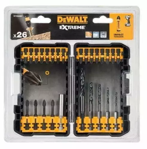 Zestaw 26 szt. bitów i wierteł udarowych DeWALT DT70502BT 1