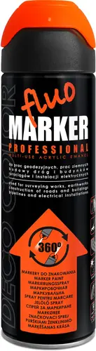 Emalia Spray FLUOMARKER 500ml pomarańczowy 1
