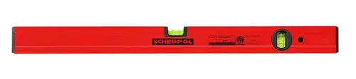 Poziomnica czerwona 30cm P/P PCGUM30 Schedpol 1