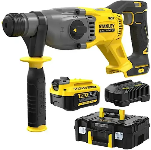 Młotowiertarka SDS-Plus 18V + 1x4Ah + ładowarka + kufer Stanley Fatmax SFMCH900M12 1