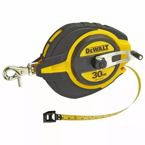 Miara zwijana stalowa długa 30m z karabińczykiem DeWalt DWHT0-34093 1