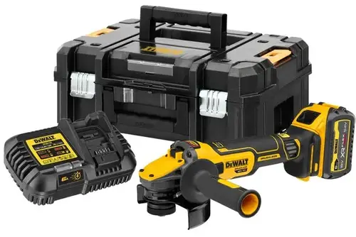 Szlifierka kątowa 125mm 18V 1x6Ah + ładowarka + walizka Dewalt DCG409T1 1