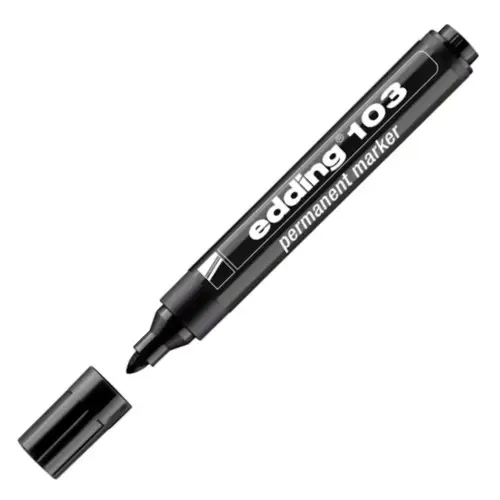 Marker permamentny 1.5-3mm 103 okrągły EDDING czarny 1