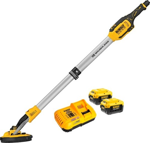 Szlifierka do szlifowania płyt G-K ŻYRAFA 225mm + 2 x 6Ah + ładowarka DeWALT DCE800T2 1