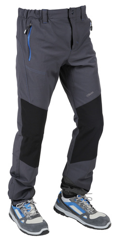 SPODNIE WORK- TREKKING LIGHT, 95% NYLONU, 5% TKANINY ELASTYCZNEJ, 140 G/M2, WZMOCNIONE WSTAWKI NA KOLANACH, W KROKU, W NOGAWKACH 1