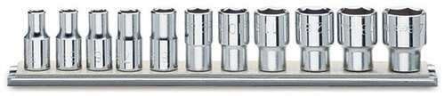 KOMPLET NASADEK 920A/AS, 3/8-1, 11 SZTUK, NA SZYNIE METALOWEJ, MODEL 920A/AS/SB11 1