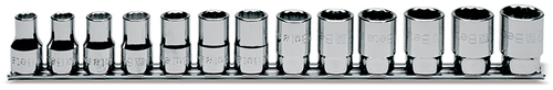 KOMPLET NASADEK 920B, 10-22MM, 13 SZTUK, NA SZYNIE METALOWEJ, MODEL 920B/SB13 1