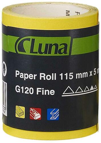 Papier ścierny rolka 5 m x 115 mm gr. 150 Luna 203460407 1