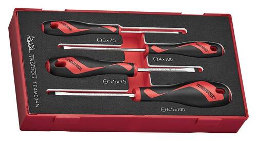 Zestaw wkrętaków płaskich TEAMD04N Teng Tools 285450102 1