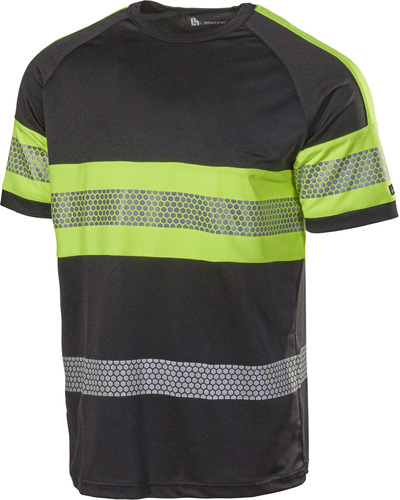 T-shirt Hi-Vis 6110P czarny/żółty rozm.L L.Brador 800052598 1