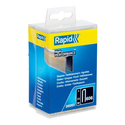 Zszywki Rapid z wąską koroną nr 606 (25 mm) - op. 3600 szt. RAPID RAPID-40303095 1