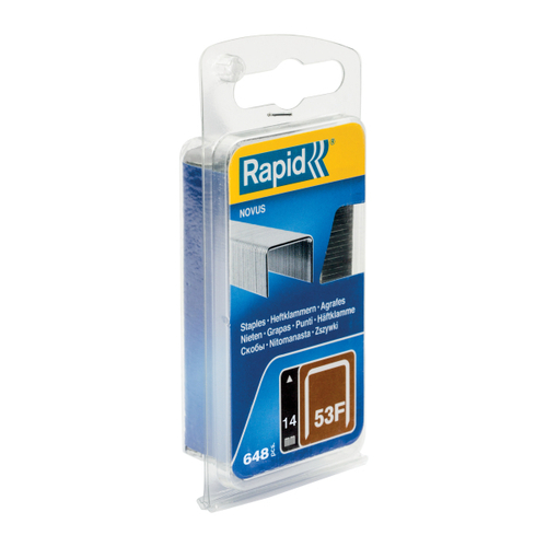 Zszywki Rapid z drutu cienkiego nr 53F (14 mm) - op. 648 szt. RAPID-5000558 1