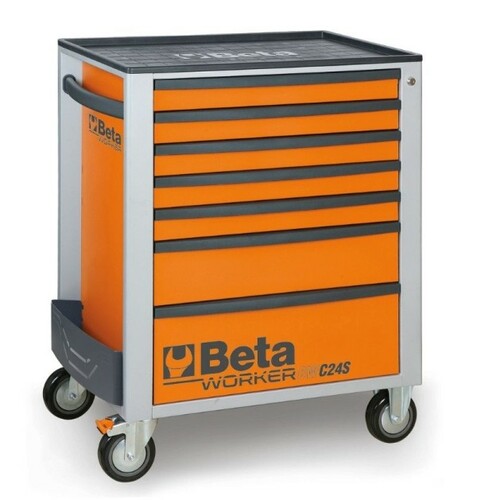 Wózek narzędziowy z 7 szufladami z narzędziami 343 el. BETA WORKER BW2400S/O7/E-M5 1
