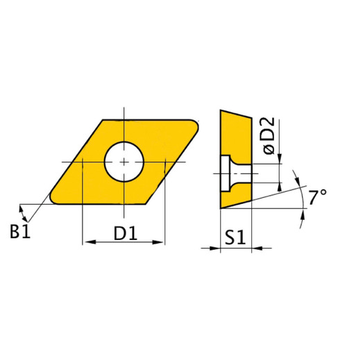 Wkłady wymienne HM Optimum ISO DCMT070204 1