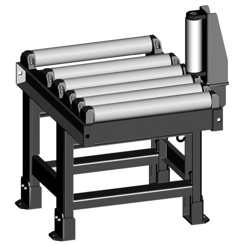 Przenośnik rolkowy Metallkraft 1000 x 620 mm, strona tłoczna, z boczną rolką prowadzącą 1