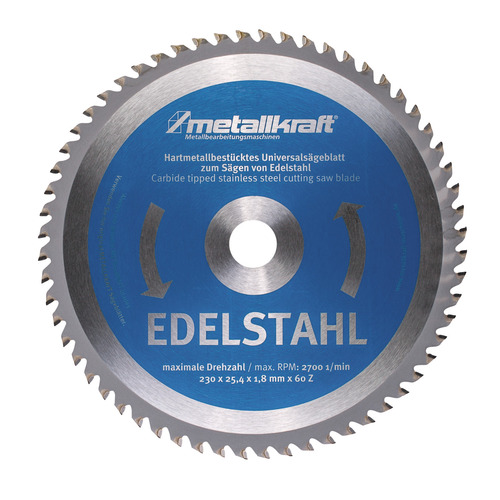 Tarcza piły do stali nierdzewnej Metallkraft Ø 230 x 1,8 x 25,4 mm 1