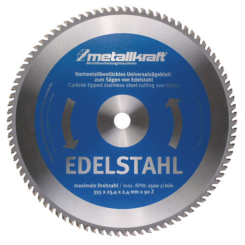 Tarcza piły do stali nierdzewnej Metallkraft Ø 355 x 2,4 x 25,4 mm 1