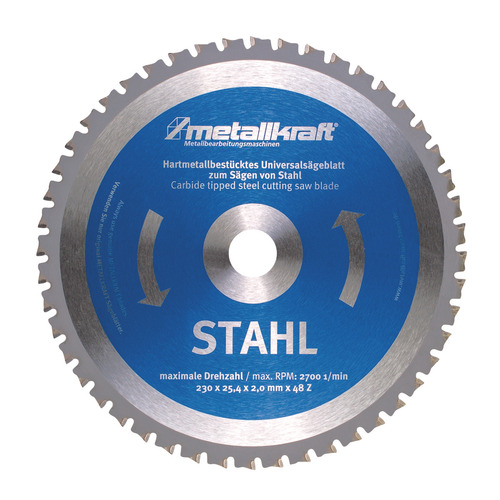 Tarcza piły do stali Metallkraft Ø 230 x 2,0 x 25,4 mm T48 1