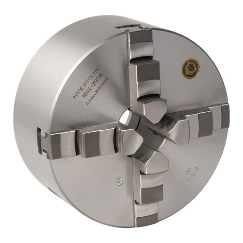 Uchwyt tokarski czteroszczękowy BISON Odlewany uchwyt centryczny Camlock Optimum Ø 200 mm Camlock DIN ISO 702-2 nr 4 1