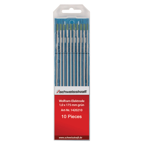 Elektroda wolframowa Schweisskraft W zielony / 1,0 x 175 mm 1