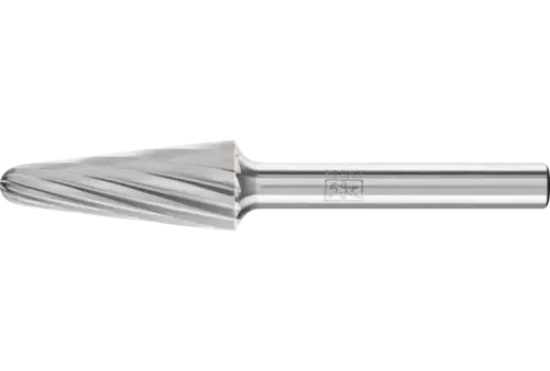 Trzpień frezarski ze stopów twardych kształt stożkowy KEL Ø 12 × 30 mm trzpień Ø 6 mm Z1 uniwersalne grube 1