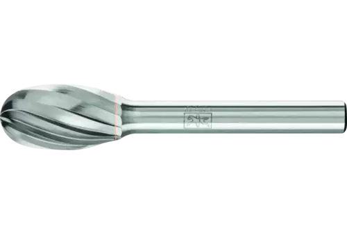 Trzpień frezarski ze stopów twardych kształt kropli TRE Ø 12 × 20 mm trzpień Ø 6 mm Z1 uniwersalne grube 1