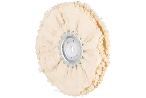 Pierścień tkaninowy TR sizal Ø 125 × 10 mm otwór Ø 10 mm do zgrubnego polerowania wstępnego z dodatkiem pasty polerskiej 1