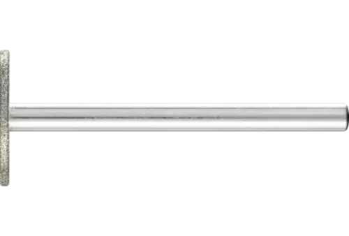 Diamentowa ściernica trzpieniowa cylindryczna wąska Ø14 × 1,0 mm, trzpień Ø3 mm D91 (drobna) do szlifowania rowków 1