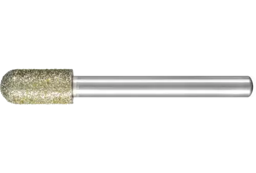 Diamentowa ściernica kulisto-walcowa Ø 10,0 mm, trzpień Ø 6 mm D357 (zgrubna) do szlifowania TWS/ CFRP 1