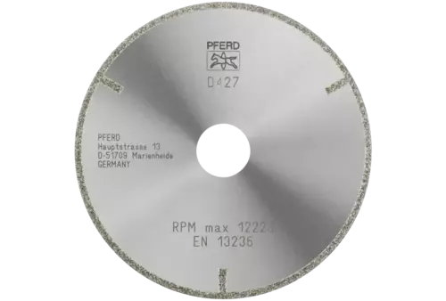 Diamentowa ściernica do przecinania D1A1R 125 × 2,0 × 22,23 mm D427 (zgrubna) z segmentem ochronnym do TWS/CFRP 1
