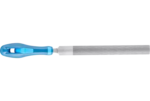 Pilnik warsztatowy z uchwytem półokrągły zbieżny 150 mm nacięcie 3 do obróbki precyzyjnej, wygładzania 1