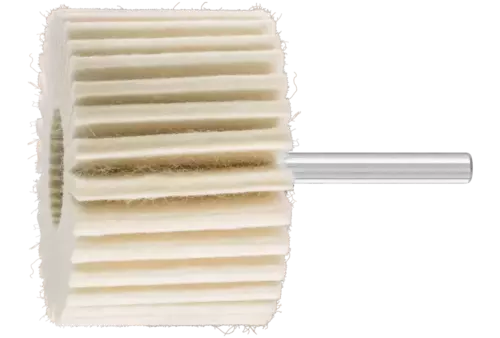 Twarde filcowe ściernice lamelowe FLS Ø 60 × 40 mm trzpień Ø 6 mm do uniwersalnych prac polerskich 1