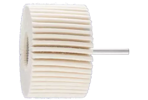 Twarde filcowe ściernice lamelowe FLS Ø 80 × 50 mm trzpień Ø 6 mm do uniwersalnych prac polerskich 1