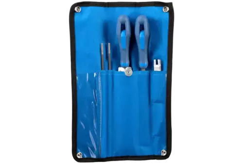 Zestaw do ostrzenia pił łańcuchowych 4,0 mm 5/32" do podziałki łańcucha 1/4" oraz 3/8" Low Profile w zwijanym etui 1