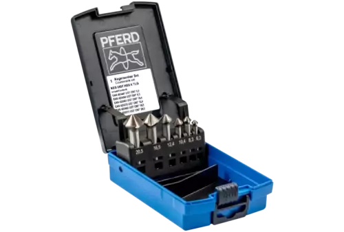 Zestaw 6 pogłębiaczy stożkowych 6,3-20,5mm HSS UGT DIN 335 C 90° Pferd 25202192 1