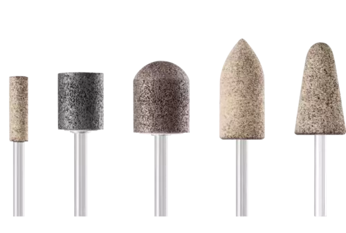 Zestaw ściernic trzpieniowych INOX 5-cz. trzpień Ø 6 mm A30/46/60 do stali nierdzewnej 1