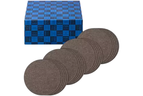 Zestaw wykrojów ściernych mocowanych na rzep z drobnym ziarnem kompaktowym, 20 części, Ø 125 mm CK180,240,320,400 1