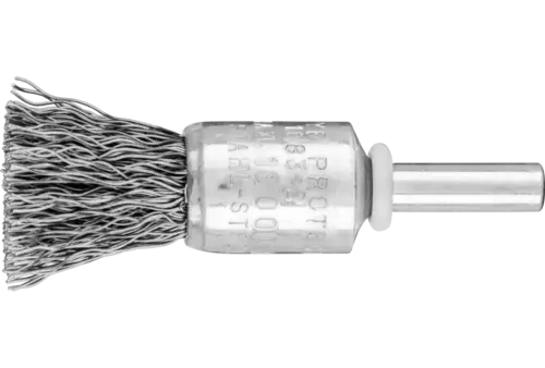 Niepleciona szczotka-pędzelek POS PBU Ø15 mm trzpień Ø6 mm drut stalowy Ø0,35 1